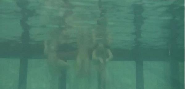  Ivetta and Katka and Barbara hot underwater lesbians